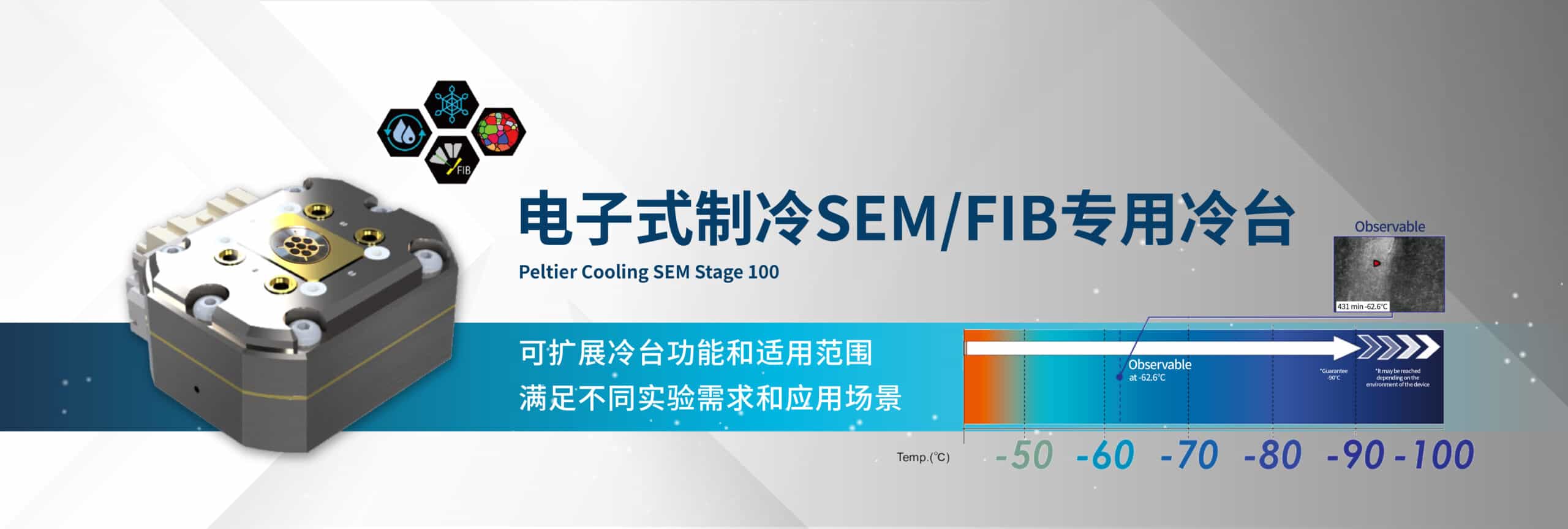 Mel-Build 電子式制冷SEM/FIB專用冷臺(tái)